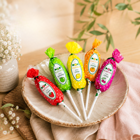 Assortiment sucettes goût fruits - 200 sucettes