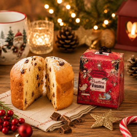 Mini panettone de noël cerise pépites de chocolat - 100g