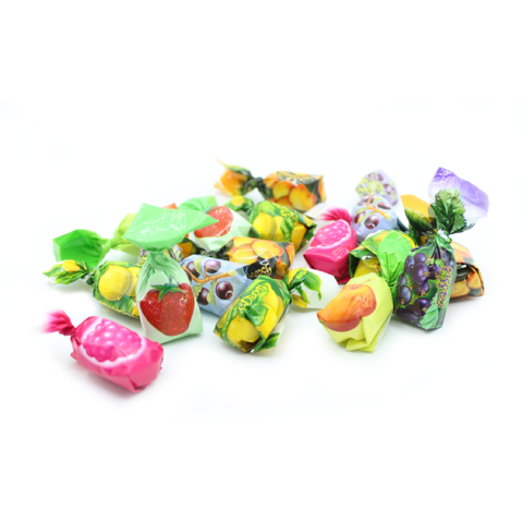 Bonbons fourrés fruits - sachet de 100g
