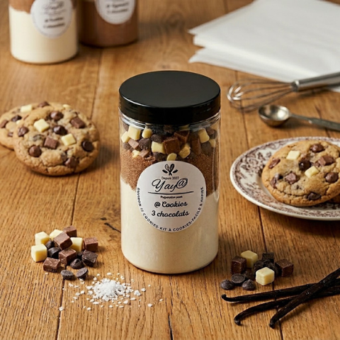 Préparation pour cookies 3 chocolats - 320g